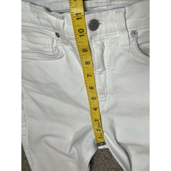 Veronica Beard White Carly Kick Flare High Rise Jeans Size 29/8 Stretch Zipper - Picture 10 of 16
